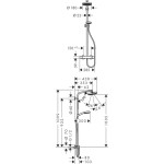 Душевая система наружного монтажа Hansgrohe Crometta 160 Showerpipe Ecosmart 27265400 Душевая система наружного монтажа Hansgrohe Crometta 160 Showerpipe Ecosmart 27265400